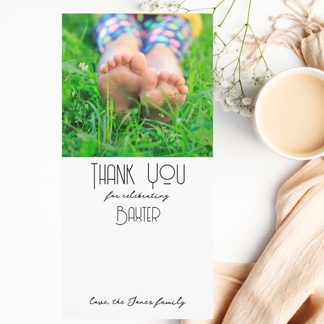 Jovem, Selvagem e Três | Cartão de Foto Obrigado | (Criador carregado)