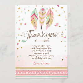 Jovem selvagem e três Cartões de agradecimentos Fe