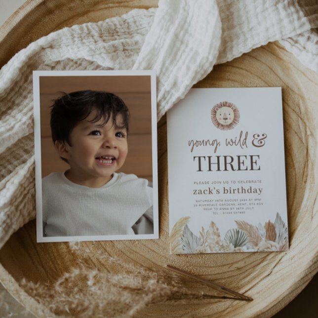 Jovem, Selvagem e Três Folhas Neutras Convite de F (Criador carregado)