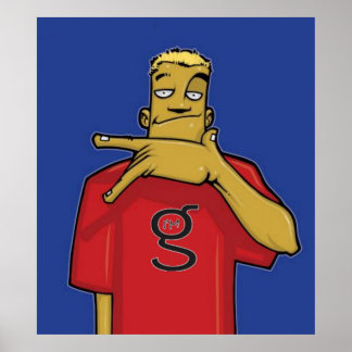 Jovem vestindo que eu sou o G T-Shirt - Poster