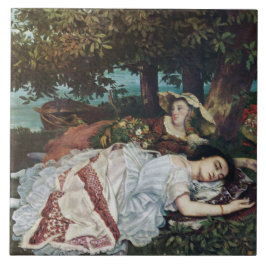 Jovens damas nas margens do Sena (Verão)