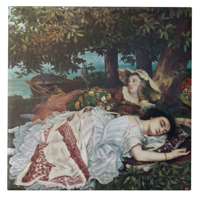 Jovens damas nas margens do Sena (Verão) (Frente)