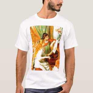 Jovens garotas na camiseta Piano Mens