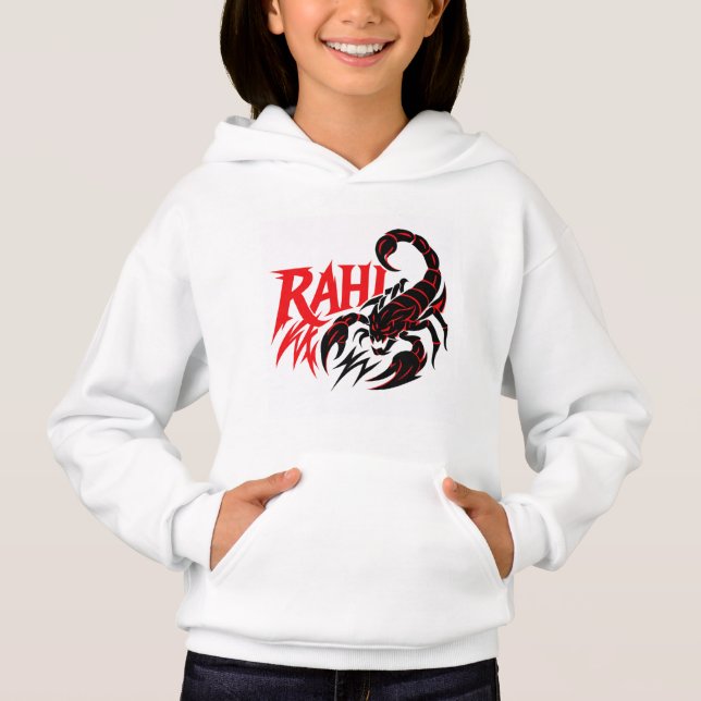 Jovens Hoodie Apresentando um Design de Escorpião  (Frente)