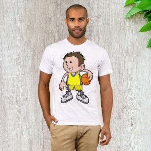 Jovens jogadores de basquete jogam camiseta