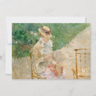 Jovens mulheres tricotando   Berthe Morisot