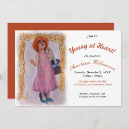 JOVENS NO CORAÇÃO EM QUALQUER CONVITE DE FESTAS