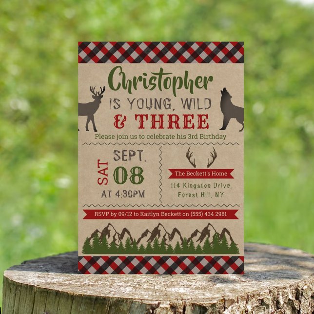 Jovens Selvagens e Três Meninos Terceiros Convites (Criador carregado)