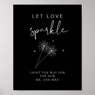 JOVI Edgy Black Wedkler Sparkler Enviar Poster