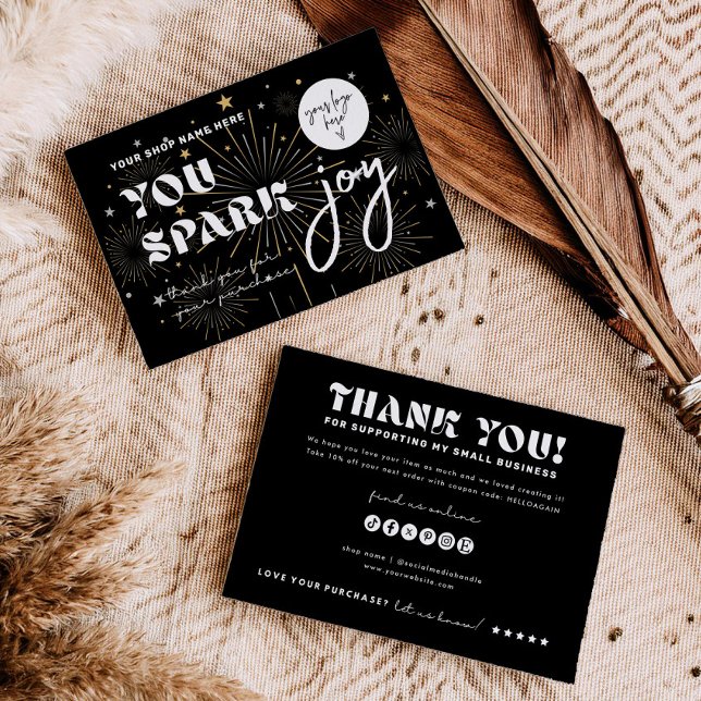 Joy Business Branding Compro Obrigado Cartão de Pr (Criador carregado)