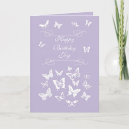 Joy Butterflies Feliz Aniversário Cartão de Bênção