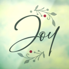 Joy Christmas Window ou Wall Cling