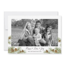 Joy do Amor pela Paz - Cartões de foto de Natal