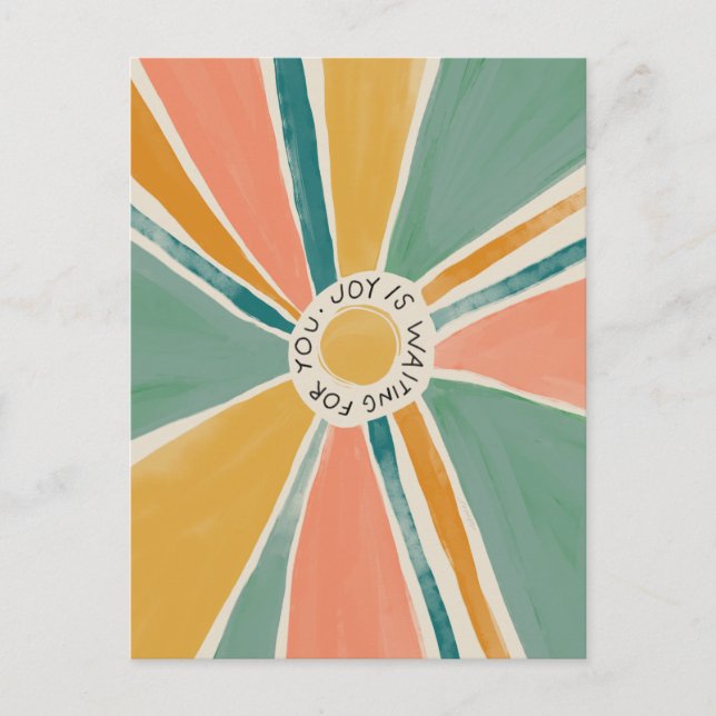 Joy está esperando por você - cartão de posto insp (Frente)