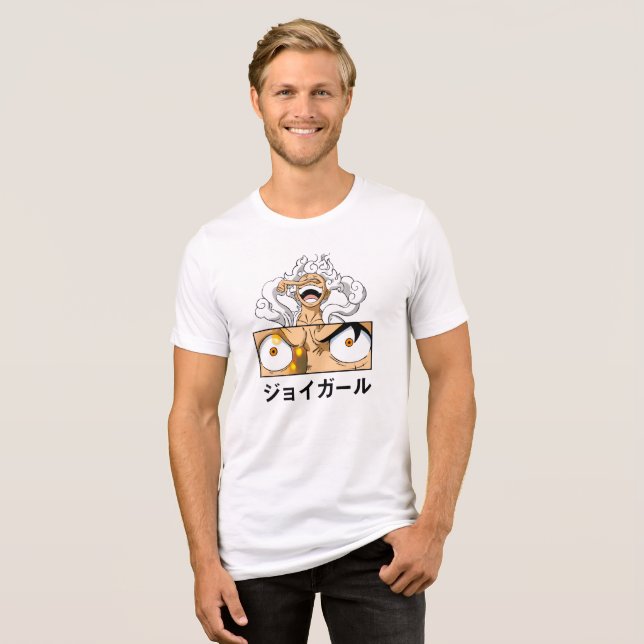 Joy Girl Anime Expression T-Shirt – Japanese Typog (Frente Completa)