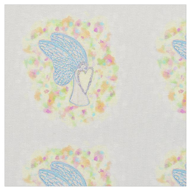 Joy Heart Guardian Angel Tecido Art Material (Detalhe)