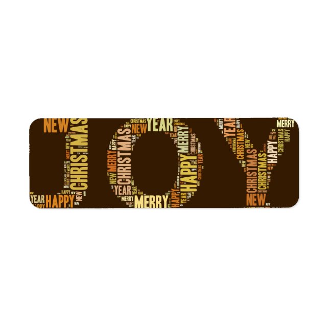 JOY, Natal, Etiqueta (Frente)