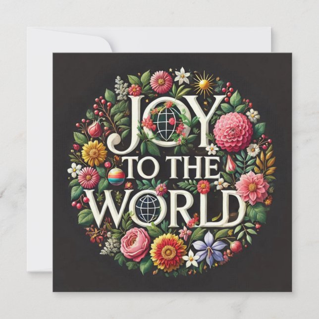 Joy, o mundo saudando Cartões (Frente)