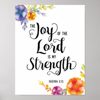 Joy of the Lord Art Poster