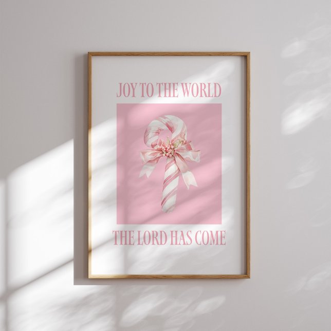 Joy para a Poster de Natal do World Candy Cane (Criador carregado)