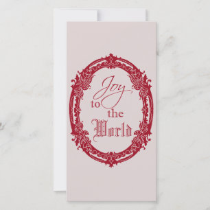 Joy para o cartão mundial de boas-vindas de Natal