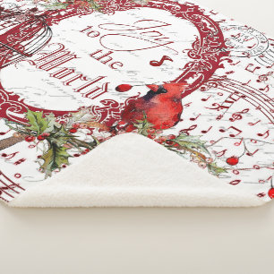 Joy para o cobertor de sherpa do mundo