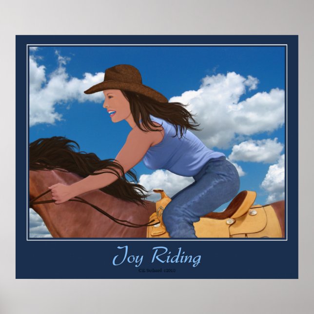 Joy Riding Frameable Impressão (Frente)