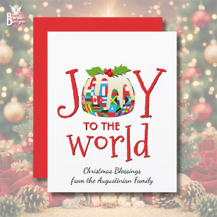 JOY TO THE WORLD Budget Christmas Card (ADESÃO AO