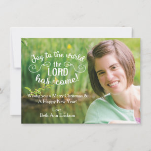 Joy To The World Christmas Card Modelo