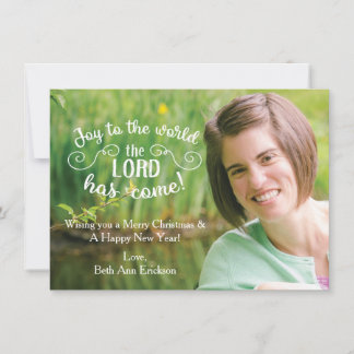 Joy To The World Christmas Card Modelo