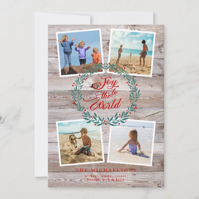 JOY TO THE WORLD CHRISTMAS Photo Collage (Frente)