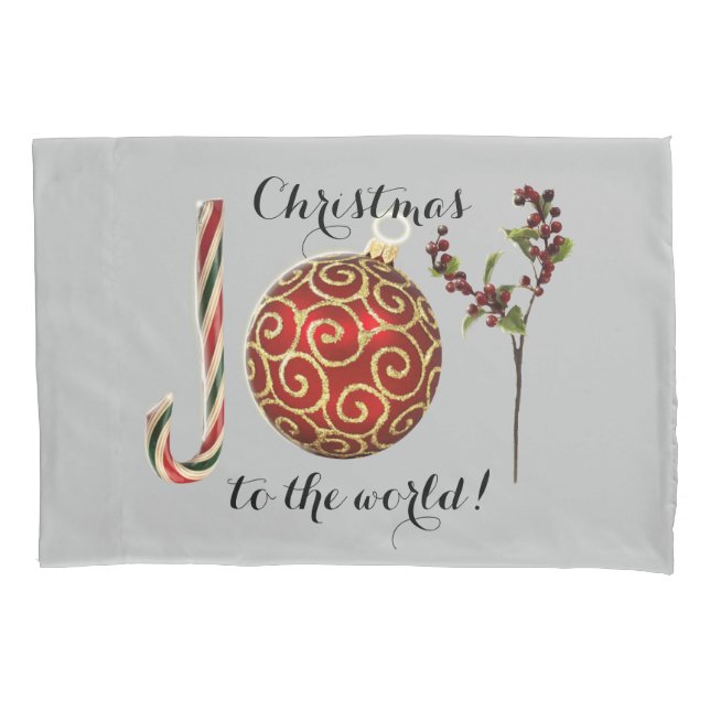 Joy word art candi ornamento e sagrado (Frente)