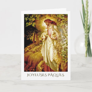 Joyeuses Pâques. Cartões de páscoa em francês