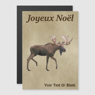 Joyeux Noё l - Touro Moose No Papel Antigo