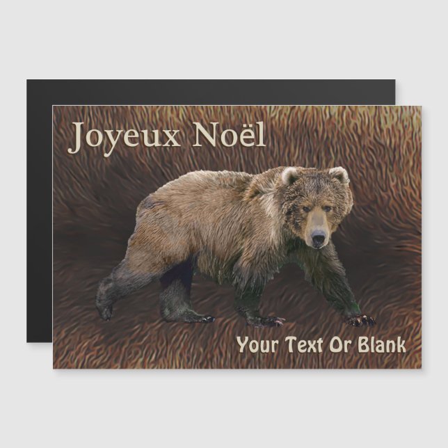 Joyeux Noё l - Urso Kodiak Na Pele Cariou (Frente/Verso)