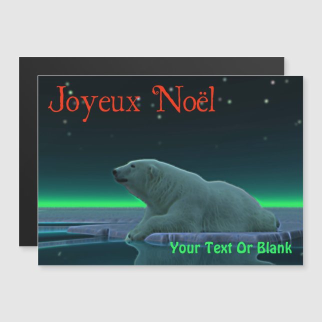 Joyeux Noё l - Urso Polar De Borda De Gelo (Frente/Verso)