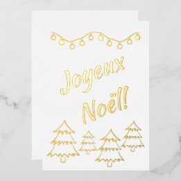 Joyeux Noel Christmas Lights Xmas Tree White