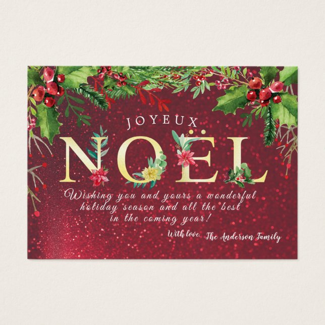 Joyeux Noel Feliz Natal Ano Novo Desejo de Férias (Frente)