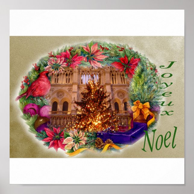 JOYEUX NOEL PARIS XMAS POSTER (Frente)