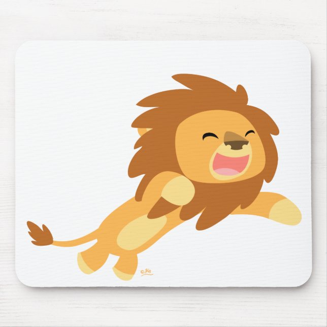 Joyful Cartoon Lion mousepad (Frente)