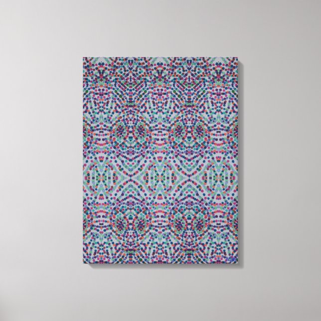 Joyful Confetti Mosaic III Stretched Canvas Print (Frente)
