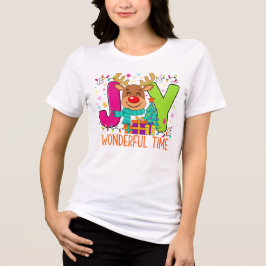 "JOYful Reindeer Christmas Tee"