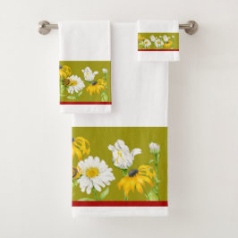 Joyful Summer em um Conjunto de Toalhas de Banheir