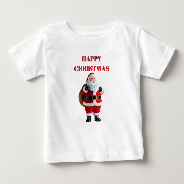 "Joyful Times: Feliz Camiseta de Natal para Crianç (Frente)