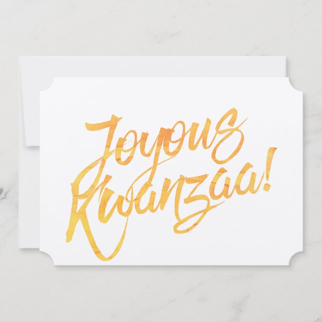 Joyous Kwanzaa (Frente)