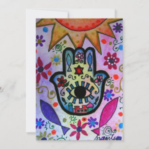 JUDAIC HAMSA BAR BAT MITZVAH CONVITE