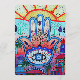 JUDAIC HAMSA BAT BAR MITZVAH CONVITE