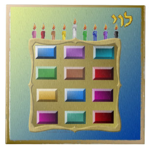 Judaica 12 Tribos de Israel Levi Impressão de Arte