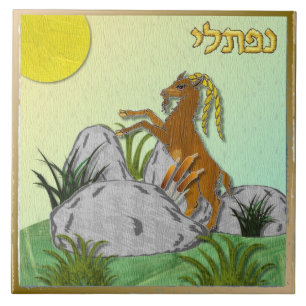 Judaica 12 Tribos de Israel Naphtali Impressão de