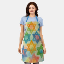 Judaica Gifs - Aprons Personalizáveis - Estrelas J